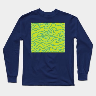 Drip Pattern - Jolyne Lime Long Sleeve T-Shirt